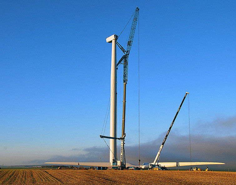 construction d'éolienne